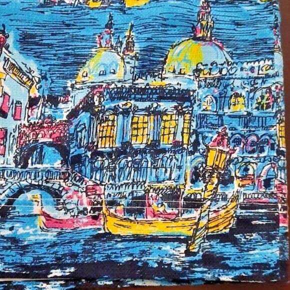 Talbots Venice Cityscape Watercolor Pencil Skirt Women’s 18W - Picture 4 of 5